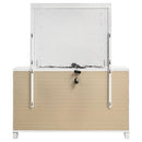 Coaster Furniture Marmore 224963M 9-Drawer Dresser and LED Mirror - White IMAGE 6