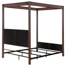 Coaster Furniture Zimmerlee 360331Q 89-inch Metal Queen Canopy Bed - Rust Brown IMAGE 6
