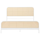 Coaster Furniture Lanewood 360251KE Open Cane Webbing Metal Eastern King Bed - White IMAGE 2