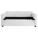 Coaster Furniture Patricia 300716 Boucle Upholstered Twin Day Bed with Trundle - White IMAGE 3
