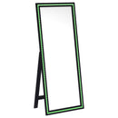 Coaster Furniture Windrose 960962 28 x 67 Inch Tempered LED Standing Mirror - Black IMAGE 6