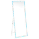 Coaster Furniture Windrose 960963 28 x 67 Inch Tempered LED Standing Mirror - White IMAGE 7
