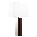 Coaster Furniture Elena 920177 30-inch Square Tapered Mirrored Table Lamp - Brown IMAGE 1
