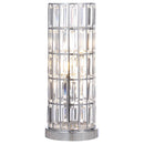 Coaster Furniture Wanda 920235 20-inch Crystal Shade Bedside Table Lamp - Silver IMAGE 1
