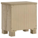 Coaster Furniture Oakglen 225102 2-drawer Nightstand Bedside Table - Weathered Oak IMAGE 6