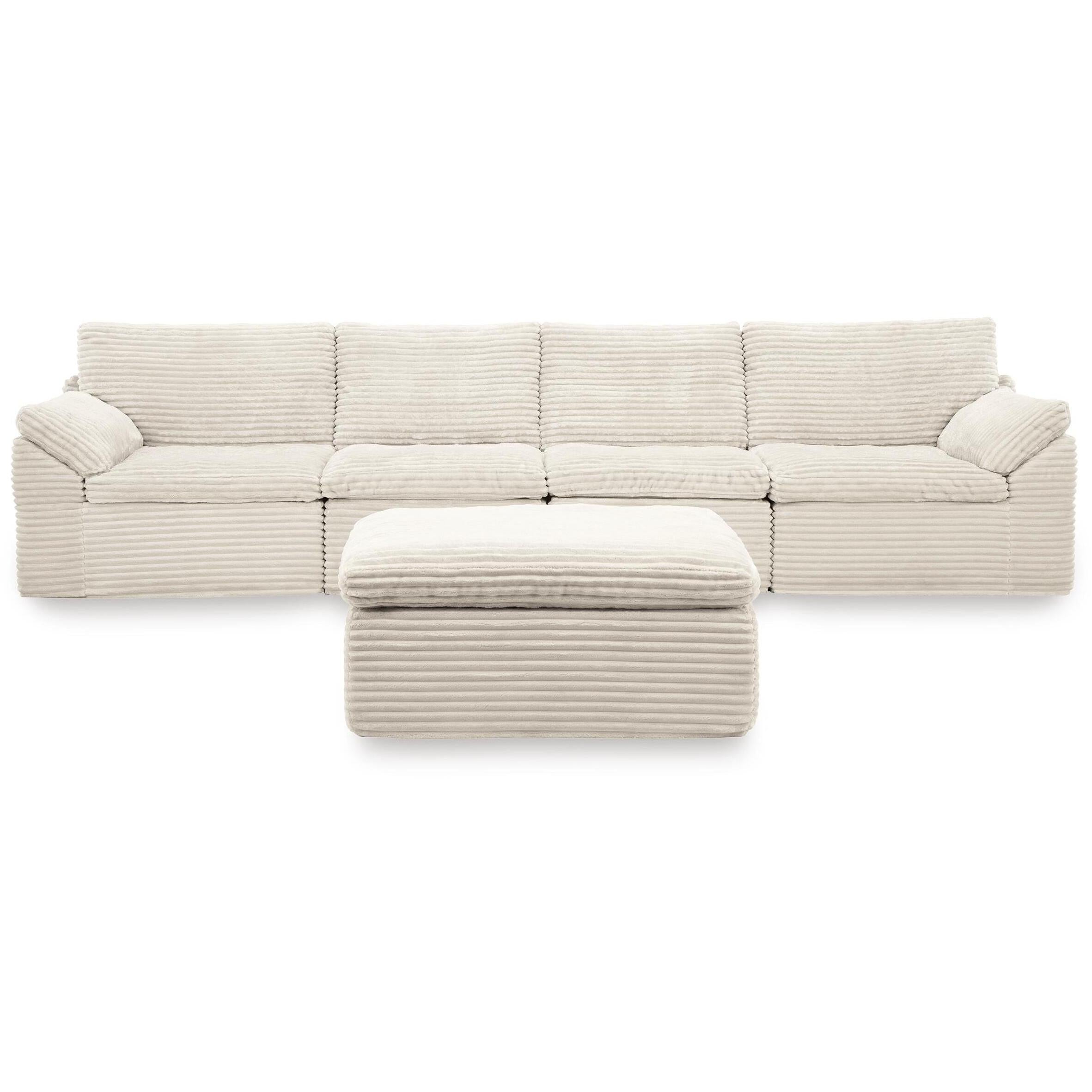 Signature Design by Ashley Fannin PC84304S1 4 pc Sectional with Ottoma