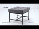 Acme Furniture Brantley Fabric Ottoman AC00427 EXTERNAL_VIDEO 1
