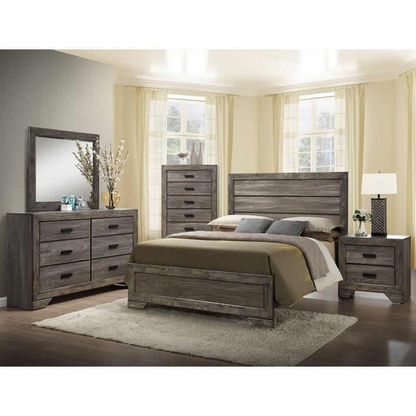 Elements International Nathan NH100 6 pc Queen Panel Bedroom Set IMAGE 1