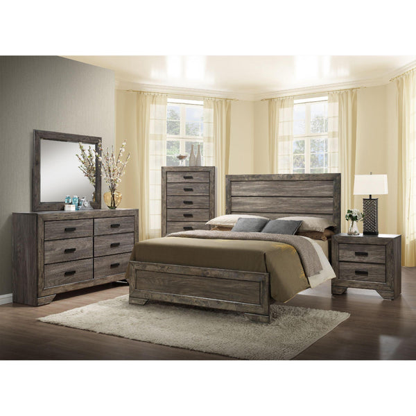 Elements International Nathan NH100 6 pc Queen Panel Bedroom Set IMAGE 1