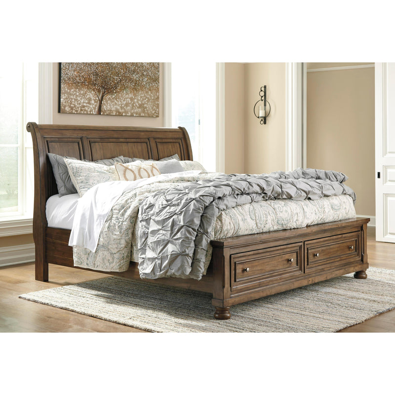 Signature Design by Ashley Flynnter B719B20 6 pc Queen Sleigh Storage Bedroom Set IMAGE 3