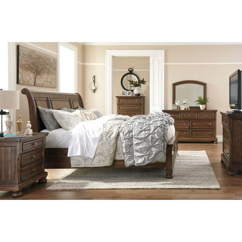 Signature Design by Ashley Flynnter B719 6 pc King Sleigh Storage Bedroom Set IMAGE 2