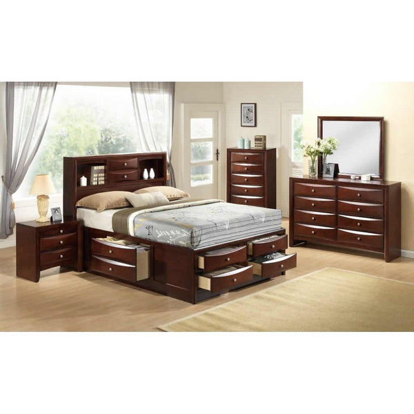 Elements International Emily EM300 6 pc King Bookcase Bedroom Set IMAGE 1