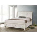  Coaster Furniture Sandy Beach 201309KE Wood Eastern King Storage Panel Bed - Cream White IMAGE 6