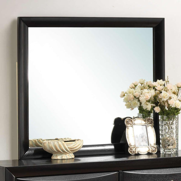 black bedroom dresser with mirror Coaster Furniture Briana 200704 and transitional decor styles Size:40W | 34-36L Fashion Black V Neck Under $149