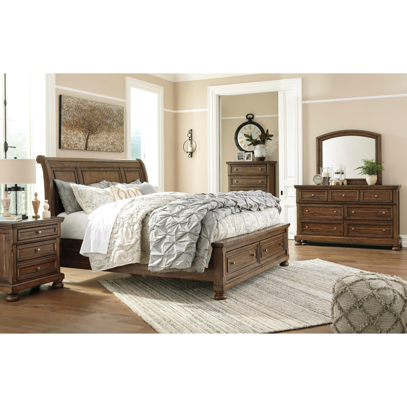 Signature Design by Ashley Flynnter B719 8 pc King Sleigh Storage Bedroom Set IMAGE 1