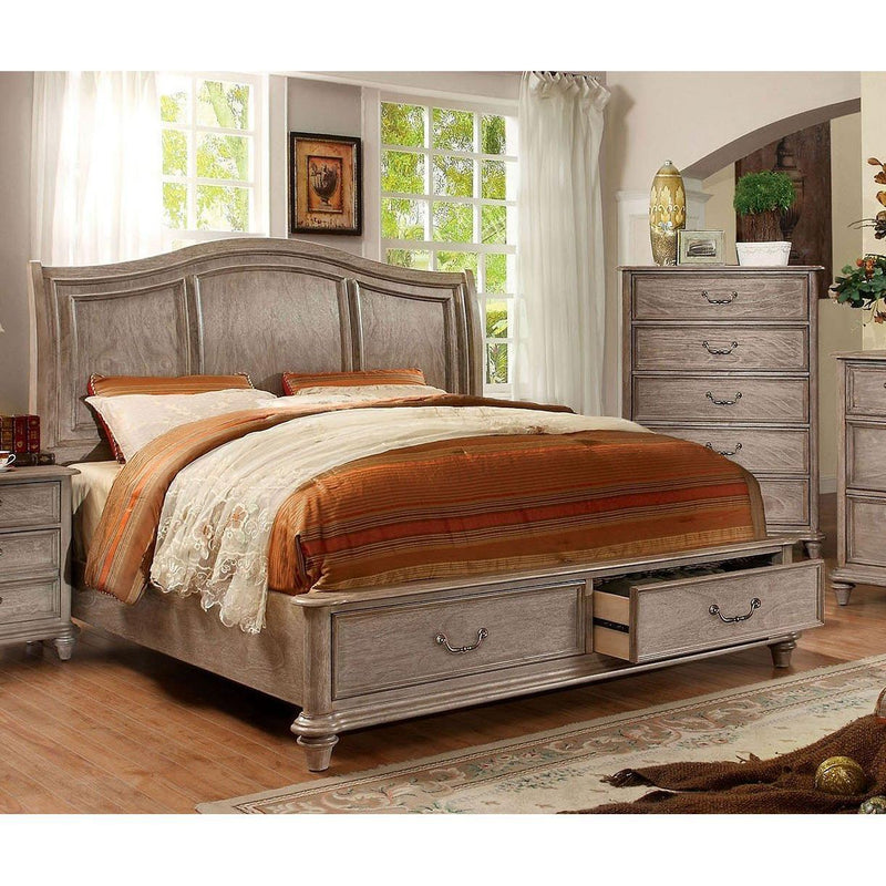 Furniture of America Belgrade II CM7613 6 pc King Panel Bed Set with Storage IMAGE 2