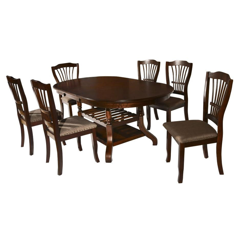 New Classic Furniture Bixby D2541 7 pc Dining Set IMAGE 1