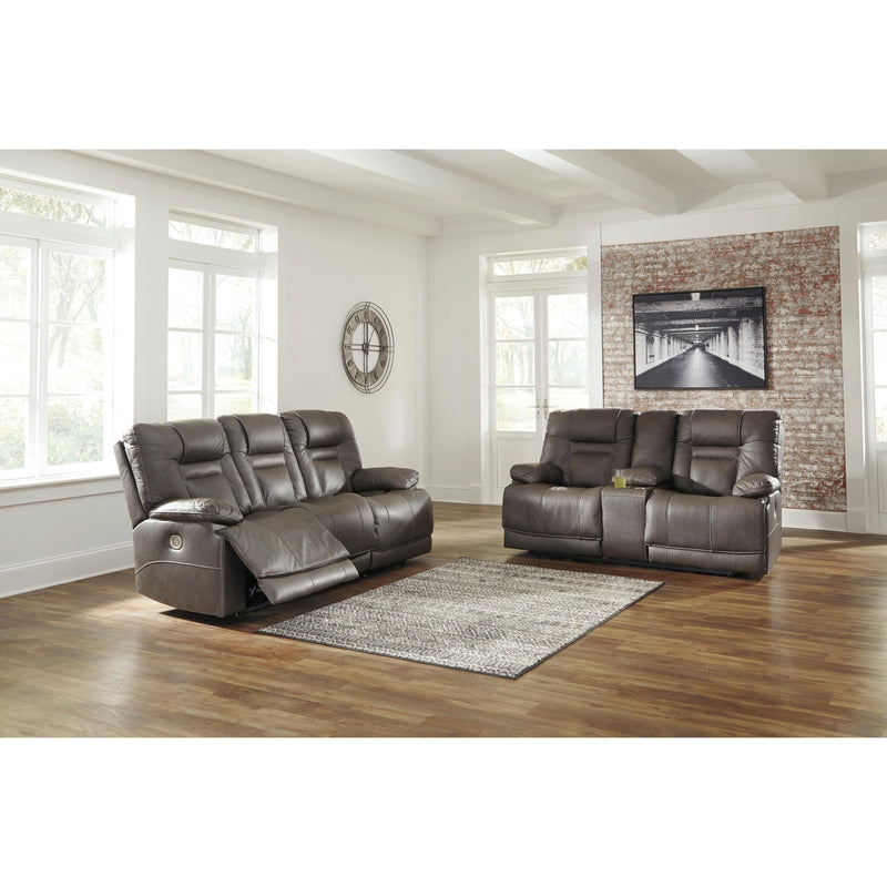 Signature Design by Ashley Wurstrow U54602U1 2 pc Power Reclining Living Room Set IMAGE 2