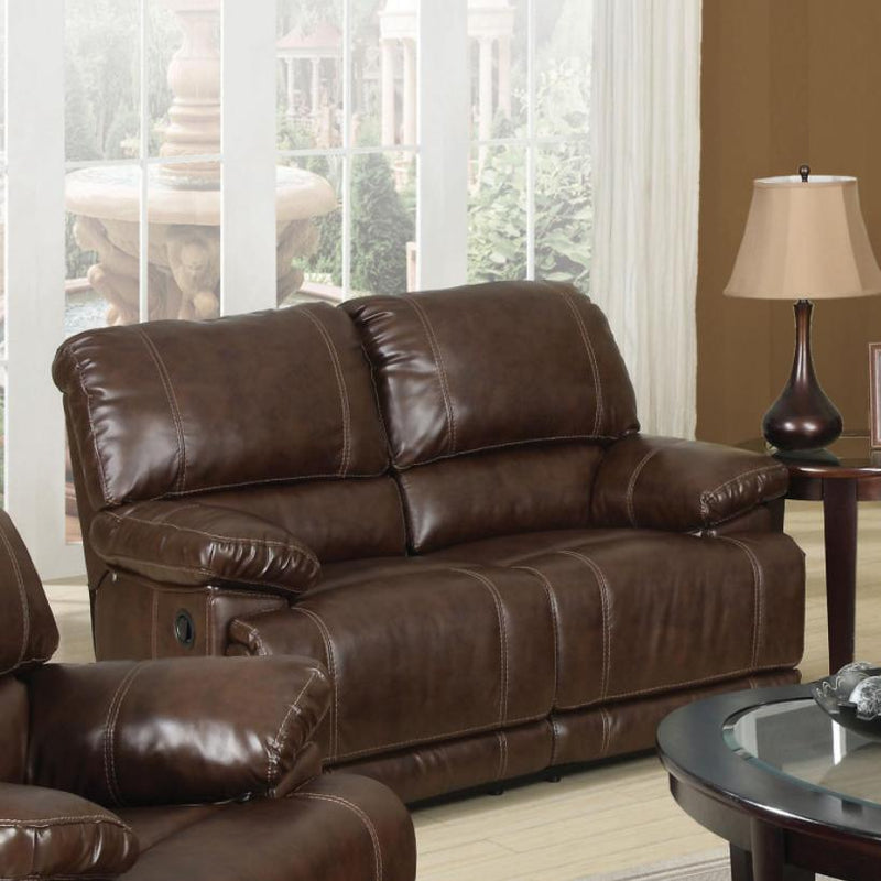 Acme Furniture Daishiro Reclining Bonded Leather Match Loveseat 50746 IMAGE 2