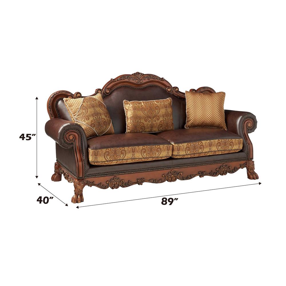 Acme Furniture Dresden 15160 Sofa with 3 Pillows