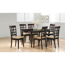 Coaster Furniture Gabriel 100772 Lattice Back Dining Side Chair - Cappuccino (Set of 2) IMAGE 10
