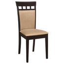  Coaster Furniture Gabriel 100773 Closed Back Dining Side Chair - Cappuccino (Set of 2) IMAGE 1