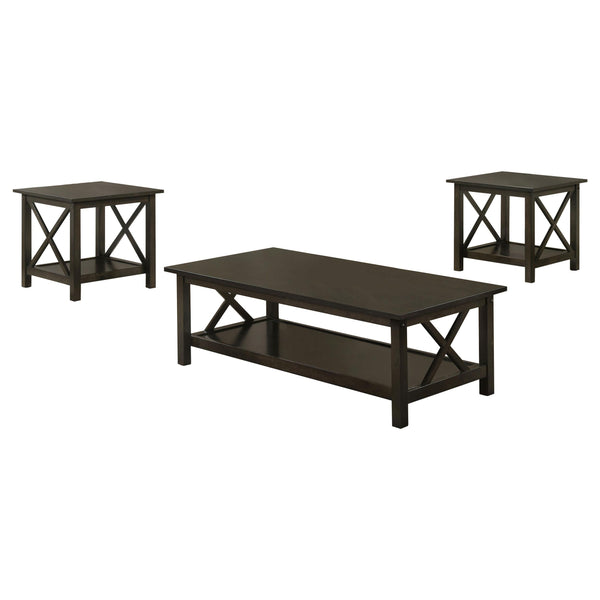 Coaster Furniture Rachelle 5909 3-piece Rectangular Coffee Table Set -