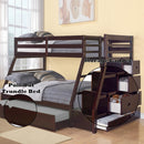 Acme Furniture Jason 37015 Twin/Full Bunk Bed with Trundle & Storage IMAGE 8