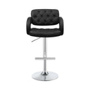  Coaster Furniture Brandi 102555 Adjustable Bar Stool - Black and Chrome IMAGE 3