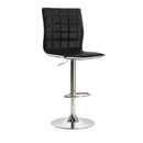  Coaster Furniture Ashbury 122087 Upholstered Adjustable Bar Stool - Black (Set of 2) IMAGE 2