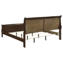  Coaster Furniture Louis Philippe 202411KE Wood Eastern King Sleigh Bed - Cappuccino IMAGE 4