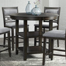  Elements International Amherst 5 pc Counter Height Dining Set IMAGE 3