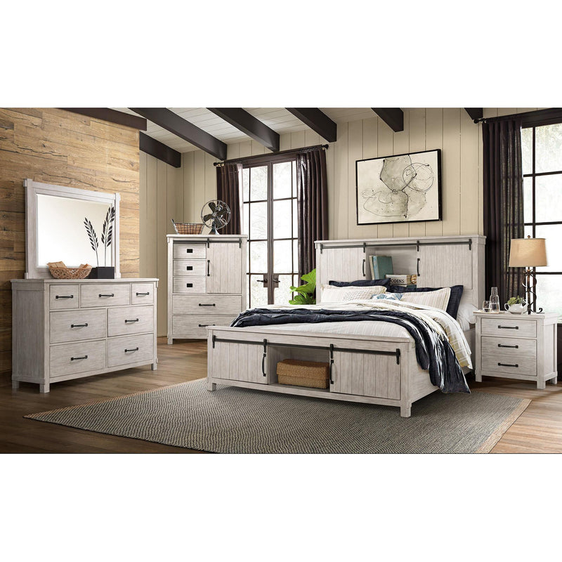 Elements International Scott SC6 7 pc Queen Platform Bedroom Set IMAGE 1