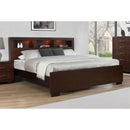 Coaster Furniture Jessica 200719Q Wood Queen LED Storage Bookcase Bed - Cappuccino IMAGE 6