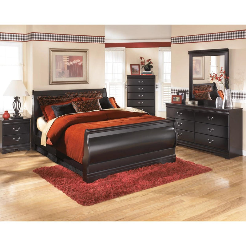 Signature Design by Ashley Huey Vineyard B128 7 pc Queen Sleigh Bedroom Set IMAGE 1