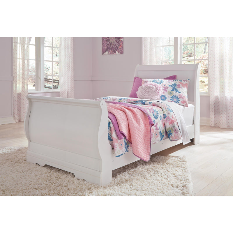 Signature Design by Ashley Anarasia B129B11 4 pc Twin Sleigh Bedroom Set IMAGE 2