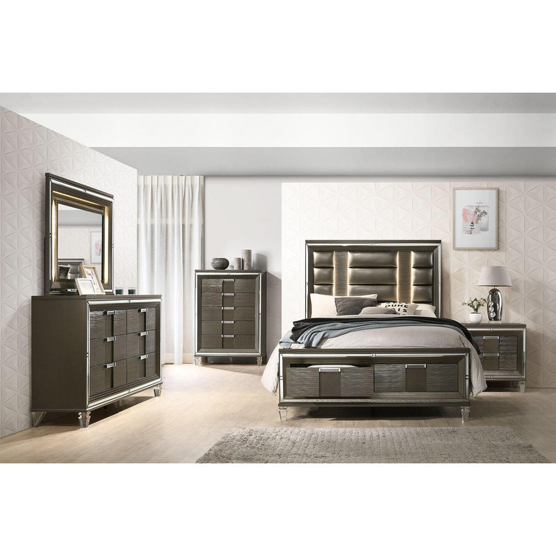 Elements International Twenty Nine TN600 7 pc King Platform Bedroom Set IMAGE 1