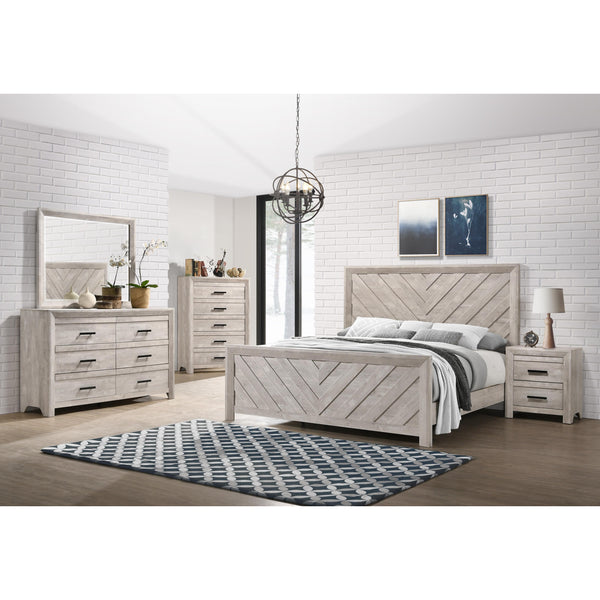 Elements International Ellen EL700 7 pc Full Panel Bedroom Set IMAGE 1