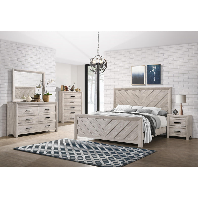 Elements International Ellen EL700 7 pc Full Panel Bedroom Set IMAGE 1