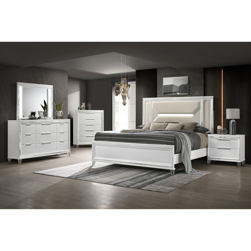 Coaster Furniture Marmore 224961KE-S4 6-piece King Panel Bedroom Set IMAGE 1