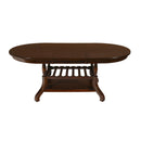 New Classic Furniture Oval Bixby Dining Table with Pedestal Base D2541-10 IMAGE 1