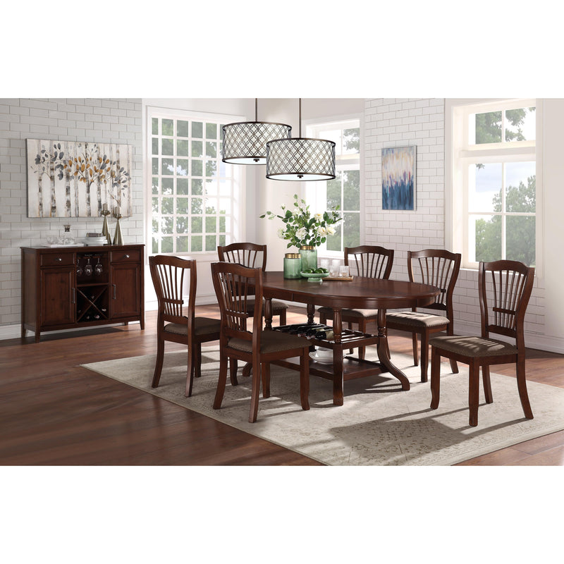 New Classic Furniture Oval Bixby Dining Table with Pedestal Base D2541-10 IMAGE 6