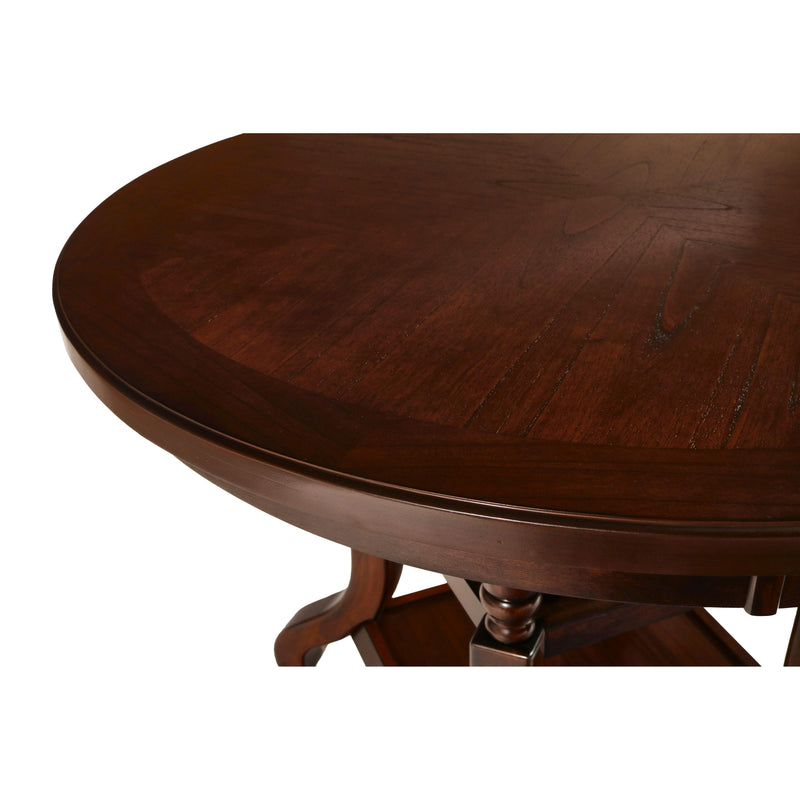 New Classic Furniture Round Bixby Counter Height Dining Table with Pedestal Base D2541-12 IMAGE 3