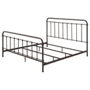  Coaster Furniture Livingston 300399KE Metal Eastern King Open Frame Bed - Dark Bronze IMAGE 3