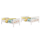  Coaster Furniture Chapman 460260 Wood Twin Over Full Bunk Bed - White IMAGE 2