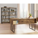  Coaster Furniture Analiese 800999 63-inch 4-Drawer Writing Desk - Rustic Nutmeg IMAGE 12