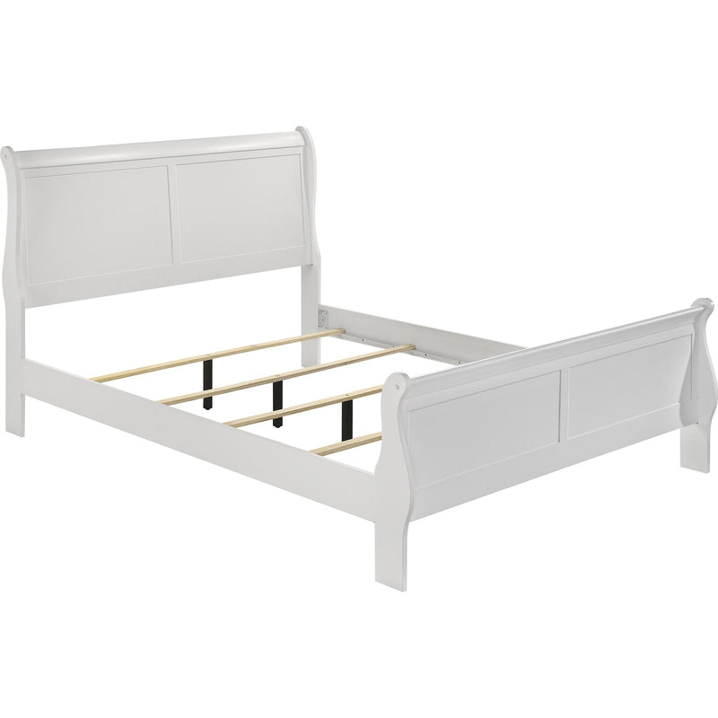  Coaster Furniture Louis Philippe 202441T-S5 7 pc Twin Sleigh Bedroom Set IMAGE 2