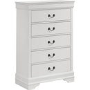  Coaster Furniture Louis Philippe 202441T-S5 7 pc Twin Sleigh Bedroom Set IMAGE 6