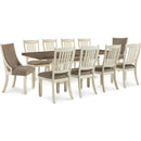  Signature Design by Ashley Bolanburg D647D38 11 pc Dining Set IMAGE 1
