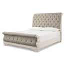  Signature Design by Ashley Realyn B743B65 6 pc King Upholstered Sleigh Bedroom Set IMAGE 2